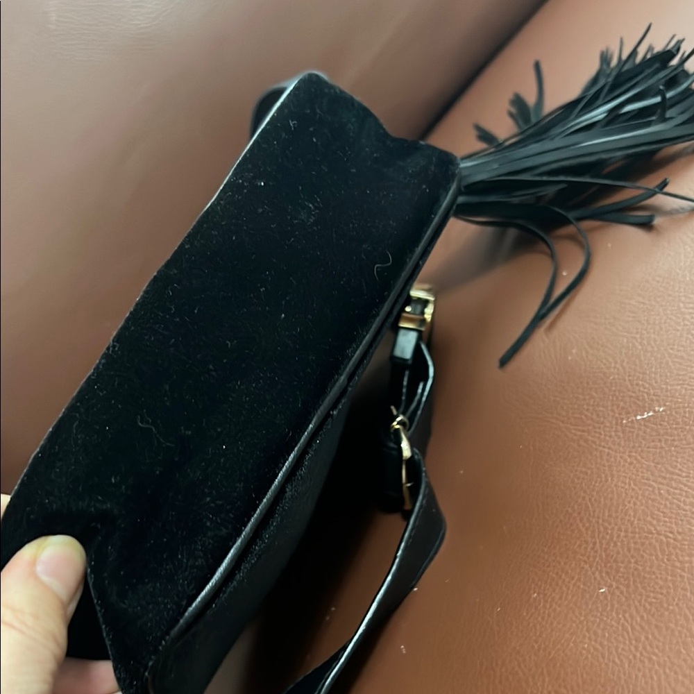 Victoria's Secret Black Quilted velvet Crossbody or belt bag - Picture 10 of 10
